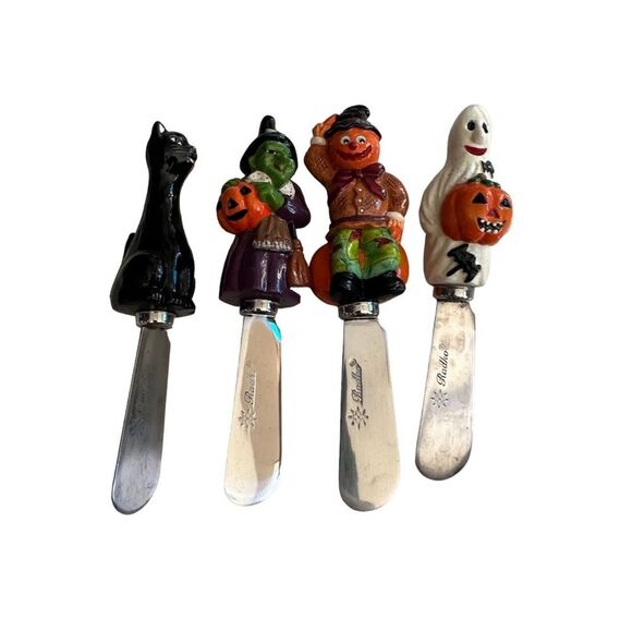 Christopher Radko Halloween Pate Knives Set Vintage - Picture 1 of 16